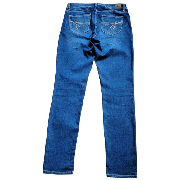 Jordache Jeans Skinny Dark Blue Intentional Fading Super Soft Size 31 - Picture 6 of 7